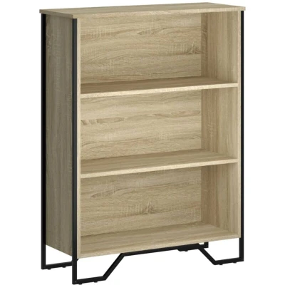 Image of vidaXL Bookcase Sonoma Oak 80x31x106 cm Engineered Wood