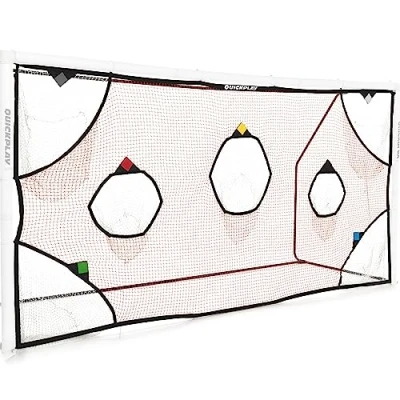 Image of QuickPlay Soccer Goal Target Nets with 7 Scoring Zones Practice Shooting &amp; Shots. Frame not Included. (iii) 16x7&#039;