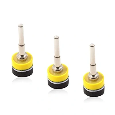 Image of SPEEDWOX Hook and Loop Sanding Discs Pad Kit 3 Packs 1 Inches with Shank Drill Attachment Backing Pads Soft Foam Layer Buffing
