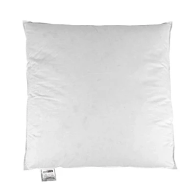 Image of HOMESCAPES Premium Goose Feather &amp; Down 26″ x (65 65 cm) Square Cushion Pad Inner Insert 100% Cotton Anti Dust Mite Proof Cover RDS Certified Machine Washable