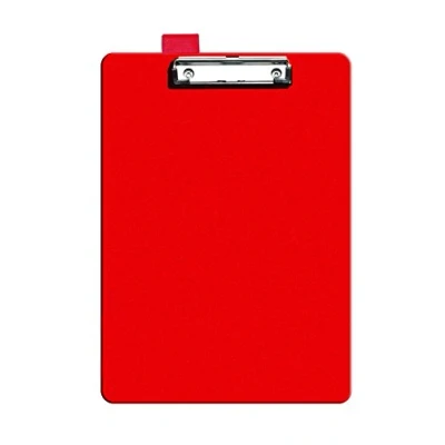 Image of Seco A4+ PVC Covered Clipboard with Heavy Duty Clip Red