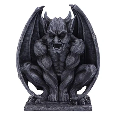 Image of Nemesis Now Adalward Dark Black Grotesque Gargoyle Figurine 26cm, Resin, Black, Expertly Crafted Gargoyle, Gothic Giftware, Cast in the Finest Painstakingly Hand Painted