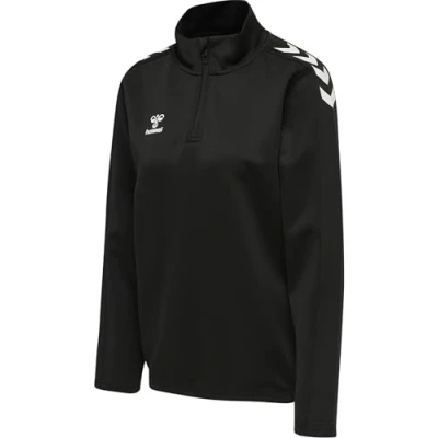 Image of hummel Women&#039;s Hmlcore Xk Half Zip Sweat Woman Sweatshirt Black