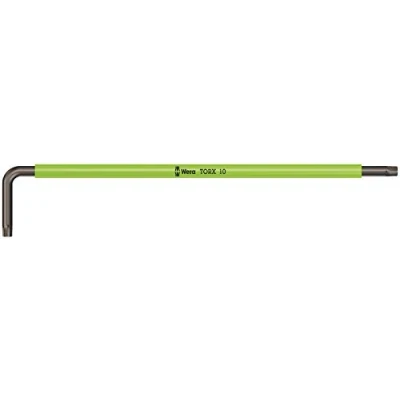 Image of Wera 967 SXL TORX® Multicolour BlackLaser Long L Key, TX 10 x 112 mm, 05024483001