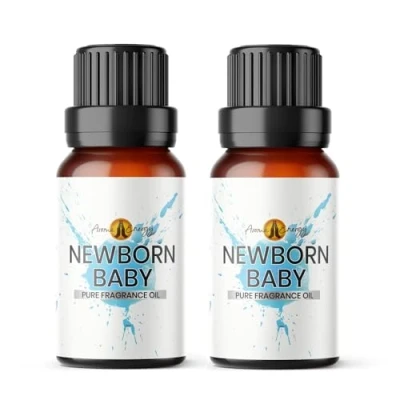 Image of Newborn Baby Fragrance Oil 20ml (2x10ml) Diffuser for Home, Burner, Soap &amp; Candle Making, Perfume Fragrance, Wax Melts, Car, Scented Aromatherapy Gift Made in UK