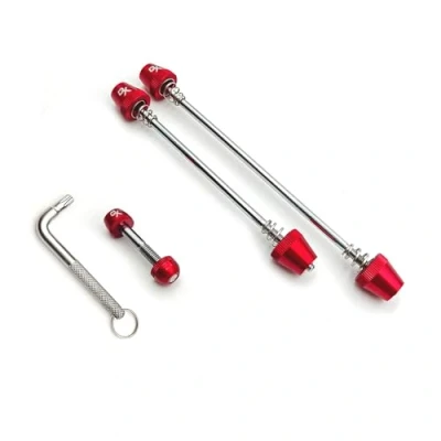 Image of ONIPAX Bike Anti Theft Locking Skewer 7 Lobe Bicycle Wheel Hub Secure Binder Bolt Kit with Key