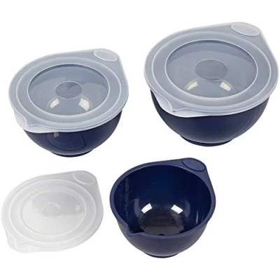 Image of Wilton Navy Blue Covered Bowl Set, 6 Piece