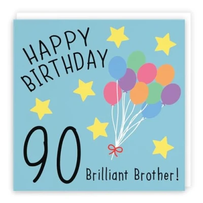 Image of Hunts England Brother 90th Birthday Card Happy 90 Brilliant Original Collection Fun