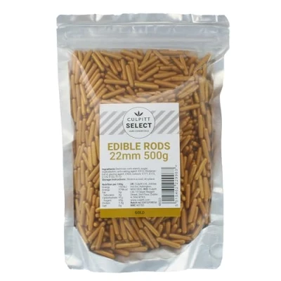 Image of Culpitt Select Sprinkles Gold Sugar Rods, Cake Sprinkle Decorations For Cakes, Cupcakes, Cookies, Ice Cream, and Desserts 22mm 500g