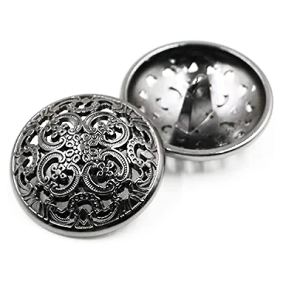 Image of Anjing Retro Hollow Metal Coat Buttons Suit Buckles,Pack of 10