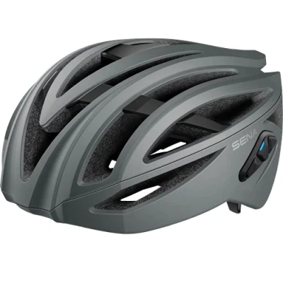 Image of Sena Adult R2 Smart Road Cycling Helmet, Matte Gray, S