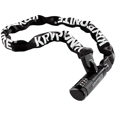 Image of Kryptonite Keeper 712 Combination Integrated Chain (7Mm x 120Cm) Locks, 7 mm 120 cm, Black