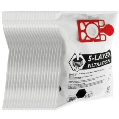 Image of Compatible Cloth Hoover Bags for Numatic Henry &amp; Hetty + Cordless HVB160 HEB160 Vacuum Cleaners (20 Bags)