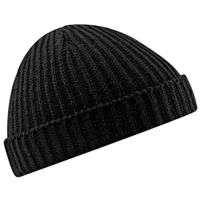 Image of Beechfield Unisex B460.BOT Trawler Beanie Black, One Size