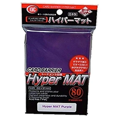 Image of KMC KMC1638 Hyper Mat Purple Standard Sleeves (80 Sleeves)