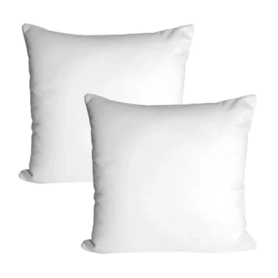Image of Pack 2 Hollowfibre Cushion Inner Insert Pads Soft Hypoallergenic Bounce Back Scatter Decorative Square Sofa Couch Cushions Pillow 18&quot; x (45 45cm)
