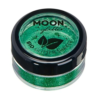 Image of Biodegradable Eco Glitter Shakers by Moon Green Cosmetic Bio Festival Makeup for Face, Body, Nails, Hair, Lips 5g