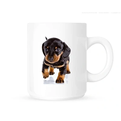 Image of Dachshund Cute Puppy Dog Novelty Tea/Coffee Mug/Cup Great Gift Idea