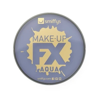 Image of Smiffys Make Up FX, Purple Aqua Face and Body Paint, 16ml, Water Based, Cosmetics Disguises Fancy Dress, Cosmetic Dress &amp; Disguises.