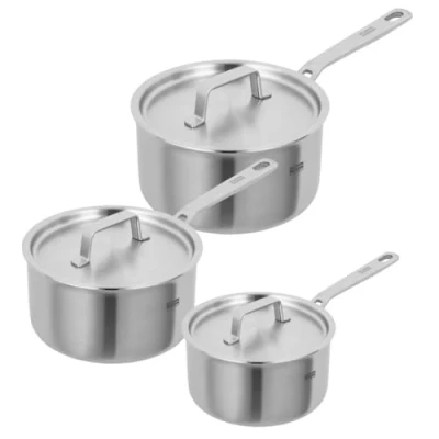 Image of Kuhn Rikon Culinary Fiveply 3 Piece Saucepan Set
