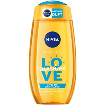 Image of Nivea Shower Care, Original Scent Sun, Bottle, Welcome Sunshine, Pack of 2 (2 x 250 ml)