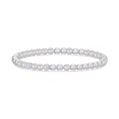 Image of Philip Jones Moonstone Mini Beaded Gemstone Stretch Bracelet