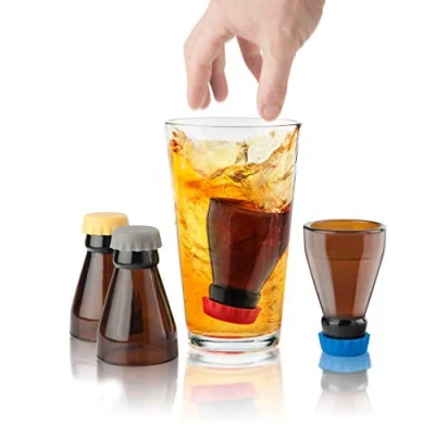 Image of Final Touch 2 Ounce Beer Bomb Shot Glass, Set of 4