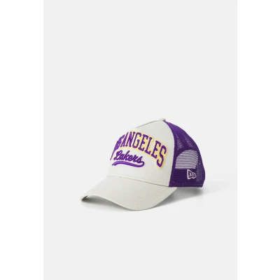 Image of New Era NBA Eframe Trucker Unisex Cap, Size: One Size, Stone/lilac