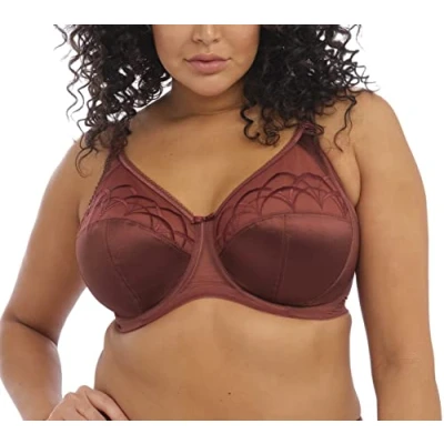 Image of Elomi Women&#039;s Cate Underwire Full Cup Banded Bra Coverage,Dark Copper,34G