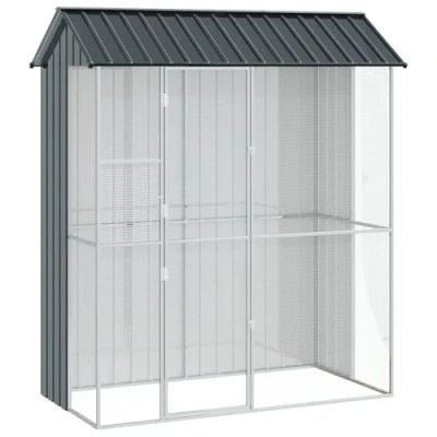 Image of vidaXL Aviary Anthracite 215 x 110 247 cm Steel