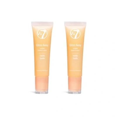 Image of W7 Gloss Away Lip Balm 2Pcs Nourishing Formula With Shea Butter Vanilla
