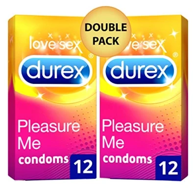 Image of Durex Pleasure Me Ribbed and Dotted Condoms 24 Count (Pack of 1)