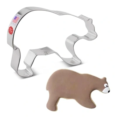 Image of Grizzly Bear Premium Cookie Cutter 13.4 cm, Made in USA by Ann Clark