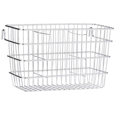Image of KitchenCraft Cutlery Drainer Caddy with Hooks, Metal Holder, Robust and Hygienic 25 x 25cm (10 10&#039;&#039;), Silver