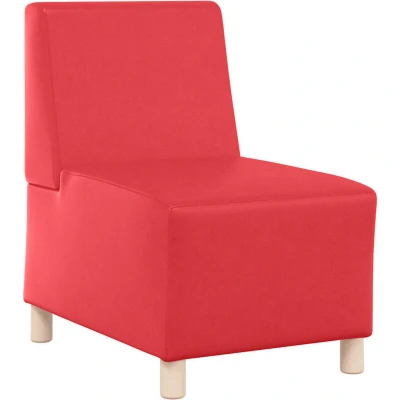 Image of vidaXL Sofa Chair Red 55 x 74 82 cm Faux leather