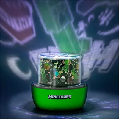 Image of Projection Light Minecraft Interchangeable Scenes, Color Phasing Modes, Creeper Night and Decoration for Walls Ceiling