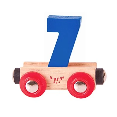 Image of Bigjigs Rail Name Number 7 (Dark Blue)