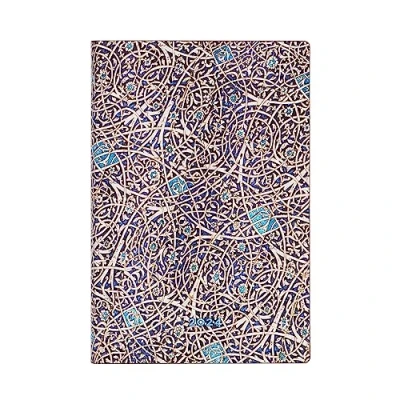 Image of Paperblanks 12 Month Softcover Flexis Calendar 2024 Granada Turquoise Horizontal Mini (95 x 140 mm)