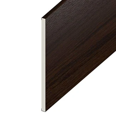 Image of Upvc Flat Plastic Board Rosewood 100mm Wide x 1 Metre Long