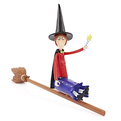 Image of WOW! STUFF Room Witch &amp; Broom Articulated Collectable Action Figure Official Toys and Gifts from The Julia Donaldson Axel Scheffler Books Films,