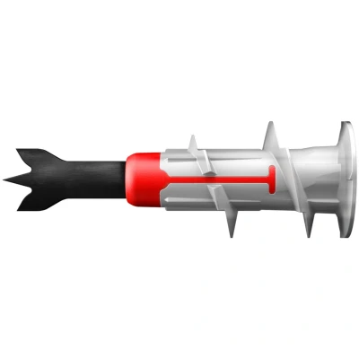 Image of fischer Duoblade, Tasselli Autoforanti Espandenti per Cartongesso, 50 Pezzi 545675, Grigio/Rosso