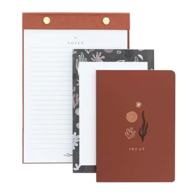 Image of Kokonote Notepad Set Kalima 3 Notepads In Different Sizes, Notebook Set, Cute Notebook, Stationery, Stationery Supplies, Writing Pad, Note Books