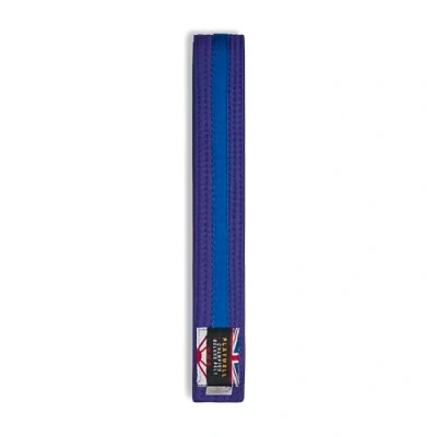 Image of Martial Arts Cotton Striped Coloured Grading Belt Purple With Blue Stripe (280cm)