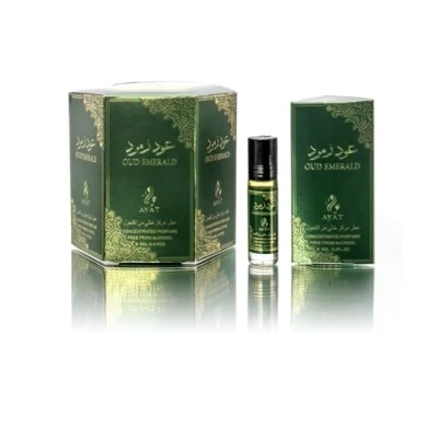 Image of AYAT PERFUMES 6 x ml Fragrance Oil for MEN &amp; WOMEN long lasting and comfortable (Oud Emerald)
