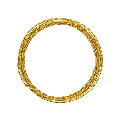 Image of Vaessen Creative Aluminium Diamond 2 mm x 5 m Flexible Jewellery Wire Gold, 500 0.2 cm