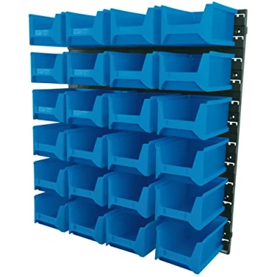 Image of Draper 24 Bin Wall Storage Unit, Large Bins