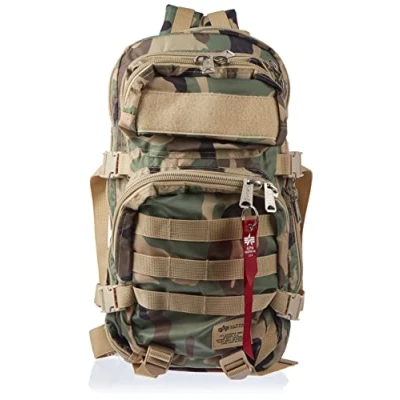 Image of Alpha Industries Unisex&#039;s Tactical Backpack, Wdl Camo 65, One Size