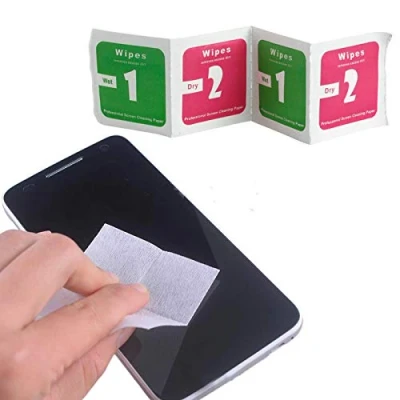 Image of Camera Lens Optical Screen Protector Cleaning Cleaner Alcohol Wet Dry Wipes (10 Sets)