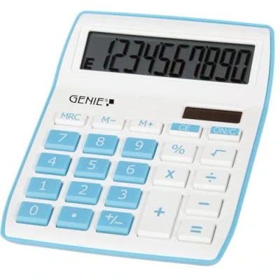 Image of Genie 12260 Desktop Calculator Blue