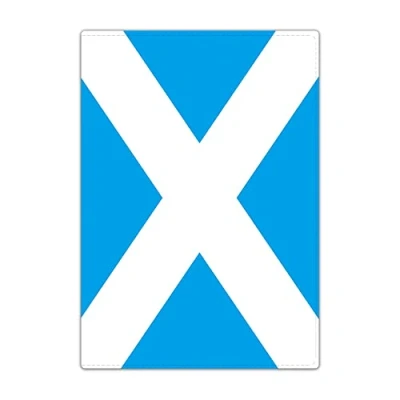 Image of Passport Holder Cover, PU Leather Travel Wallet Case Organiser for Passport, Business Cards, Credit Boarding Passes (Scotland Flag)